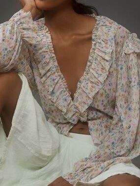 Anthropologie top blouse